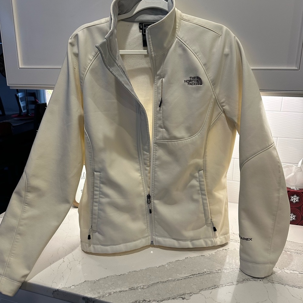 The North Face White TNF Apex Jacket